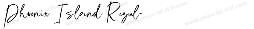 Phoenix Island Regul字体转换